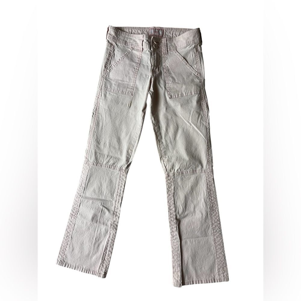 VINTAGE Y2K LEI BABY PINK LOW RISE PANTS BOOT CUT SIZE 3